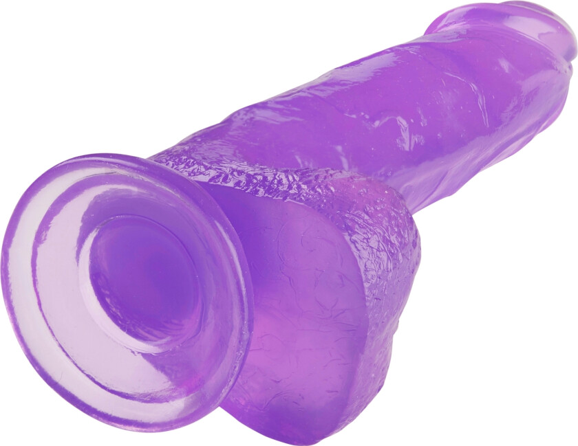 Jellies Stor Realistisk Sugekoppdildo 19 cm - Lilla