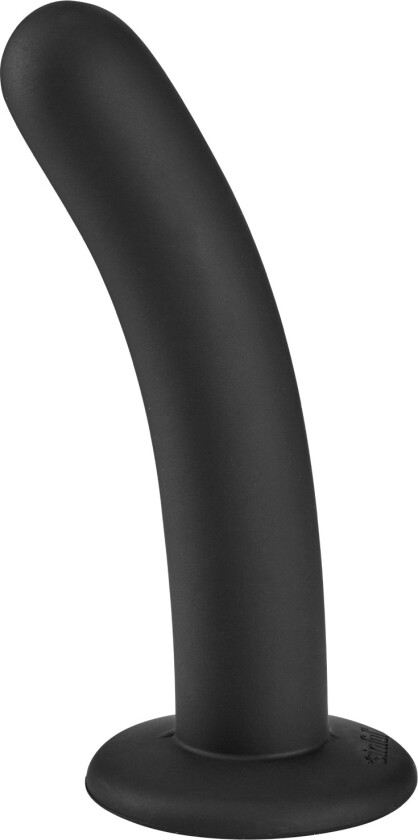 Slender Silikon Dildo Medium     - Svart