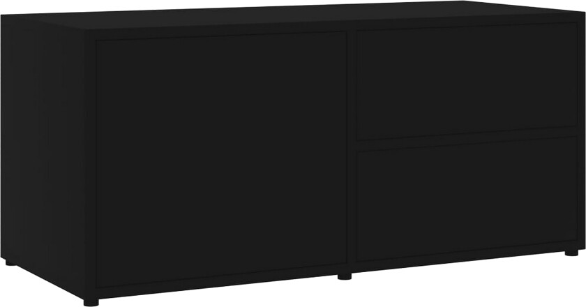 TV-benk svart 80x34x36 cm sponplate