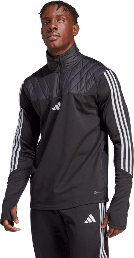 adidas Tiro23 Club Winter Top, fotballgenser, herre Black/halo Silver