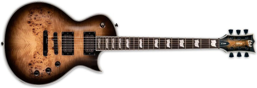 Ltd Ec-1000 Black Natural Burst Burled Poplar