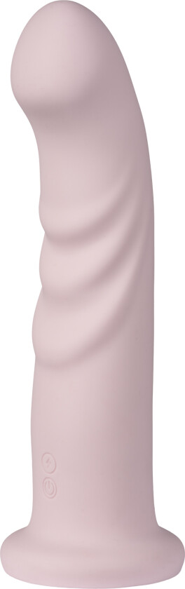 Pretty Pleasure Oppladbar Dildovibrator     - Lyserosa