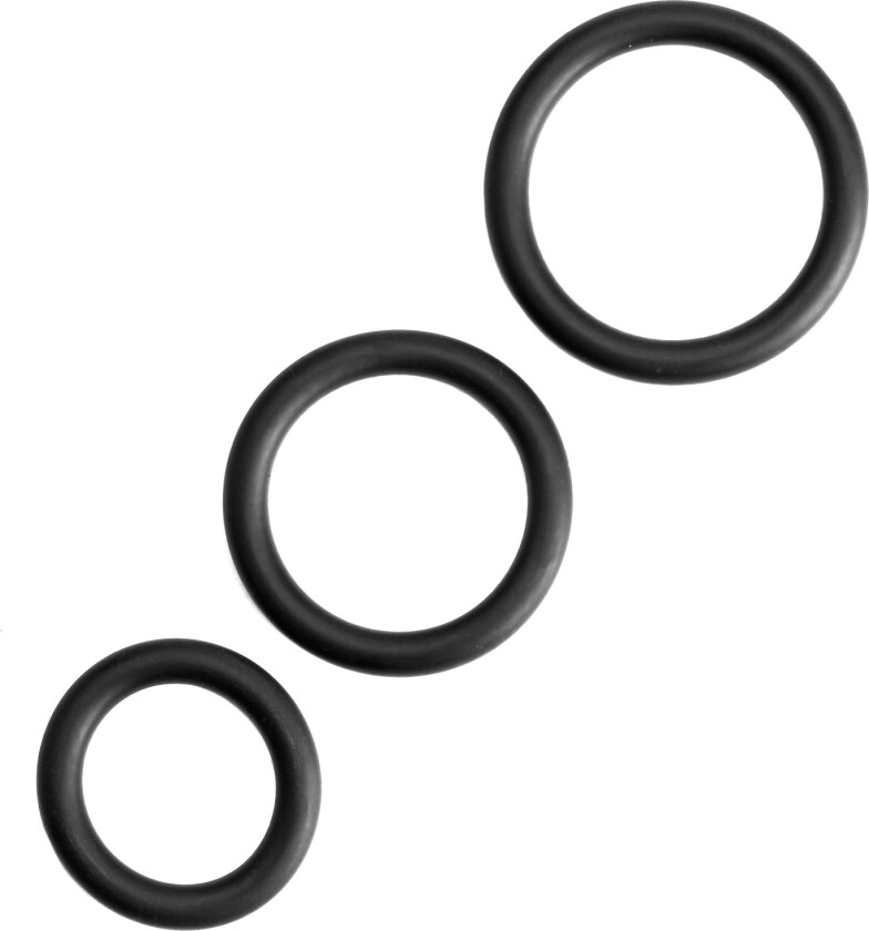 Penisringsett 3 stk - Svart