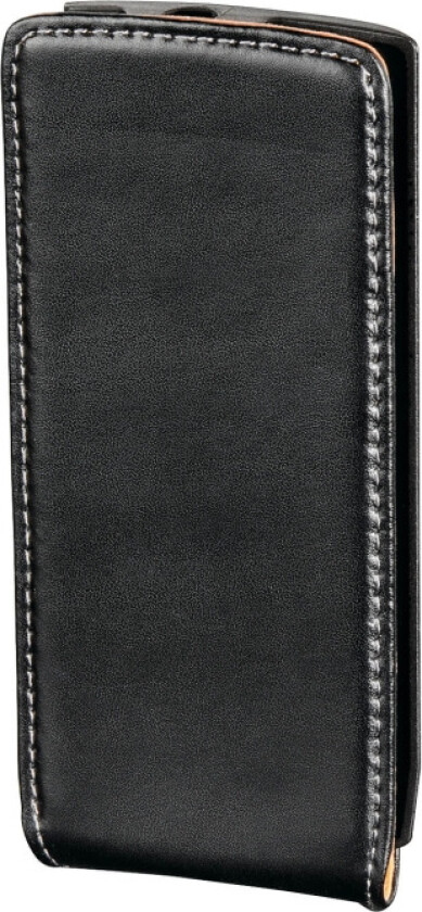 Mobil Bag for Samsung Wave II Flip-Front Black Leather