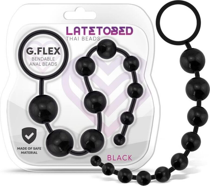 G.Flex Bendable Thai Anal Beads Black