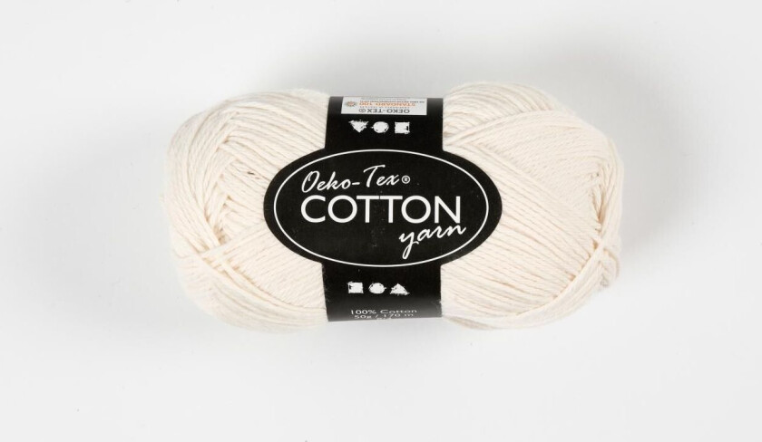 Cotton yarn Off-White 50gr 170m