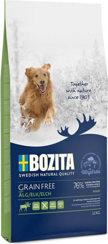 Bozita Grain Free Elk (12,5 kg)