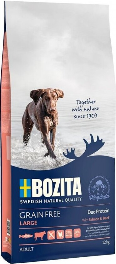 Bozita Grain Free Large Salmon & Beef (12 kg)