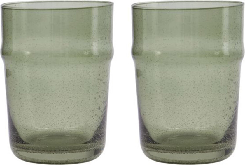 Rain glass 10,5 cm 2-pakning Grønn