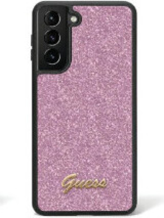 Guess Glitter Flakes Metal Logo Deksel - Deksel til Samsung Galaxy S24