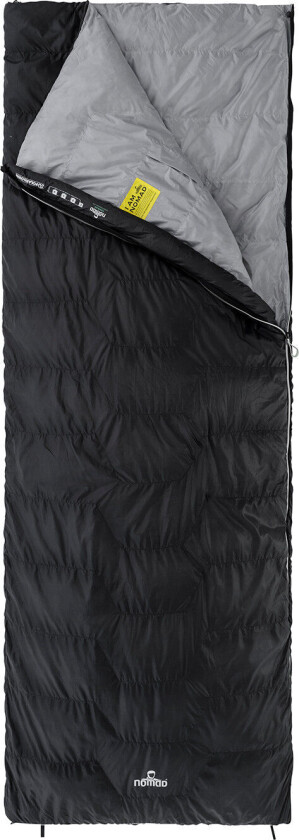 Fornax 350 Rectangular Sleeping Bag Black Left Zipper, Black