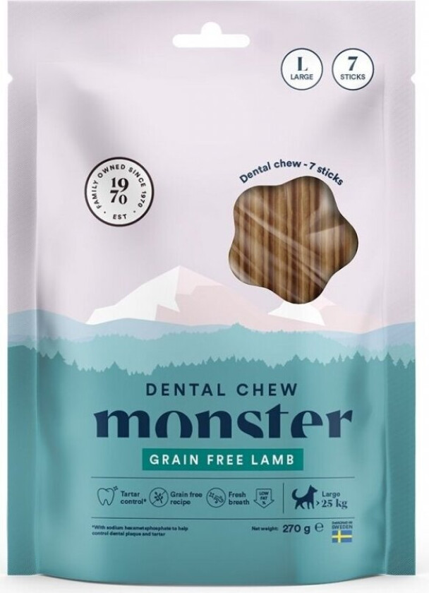 Monster Dog Dental Chew Lamb Large (7pcs)