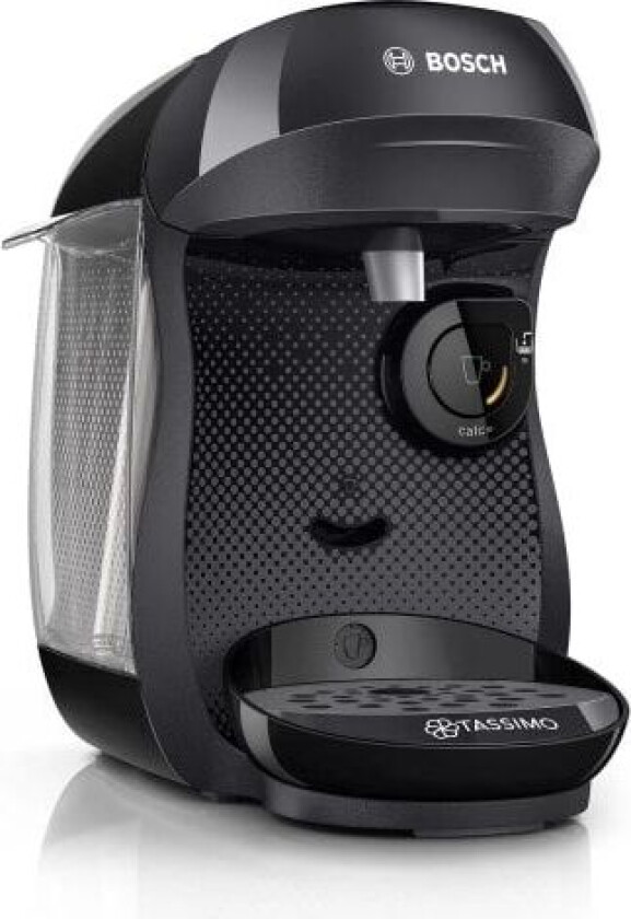 Tassimo Happy TAS1002NV, Kapsel kaffemaskin, 0,7 L, Kaffekapsel, 1400 W, Antrasitt, Svart