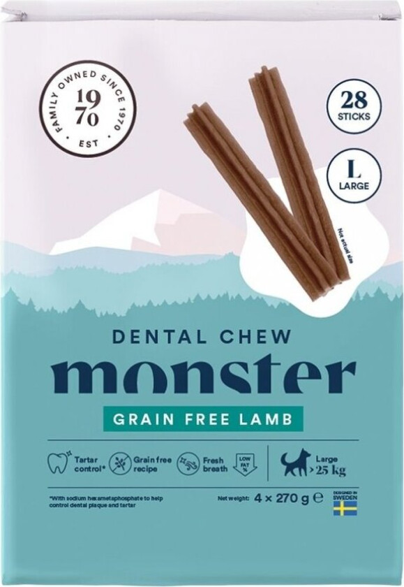 Monster Dog Dental Chew Lamb Large (28pcs)