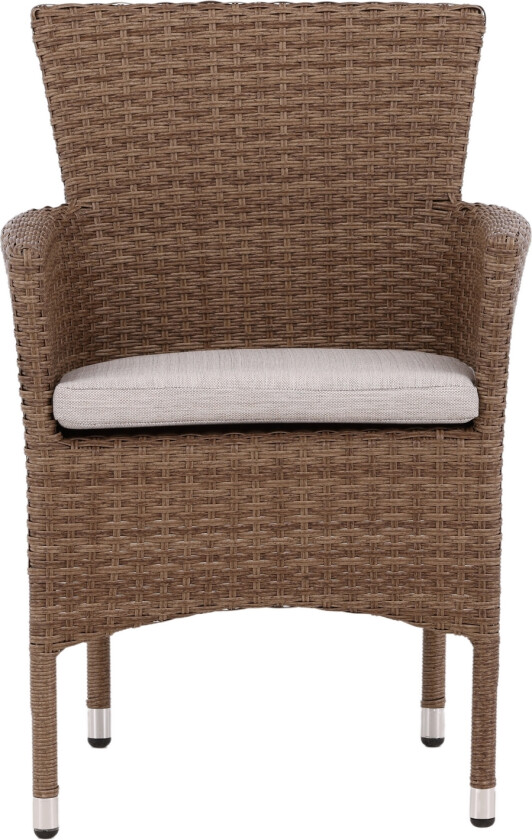 Bilde av Malina hagestol inkl. pute stabelbar natur.