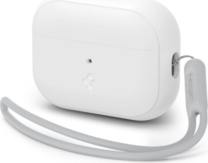 Case Silicone Fit White + Strap Gray - AirPods Pro (2nd Gen)