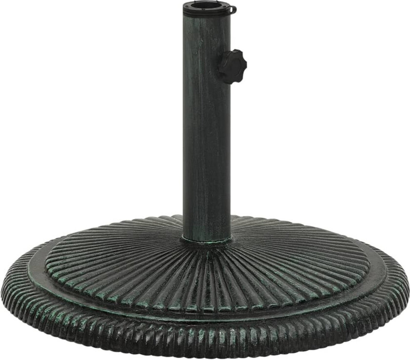 Parasollbase grønn 45x45x30 cm støpejern