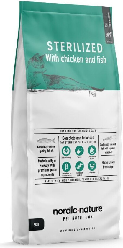 Sterilized Tørrfôr til katt 6 kg