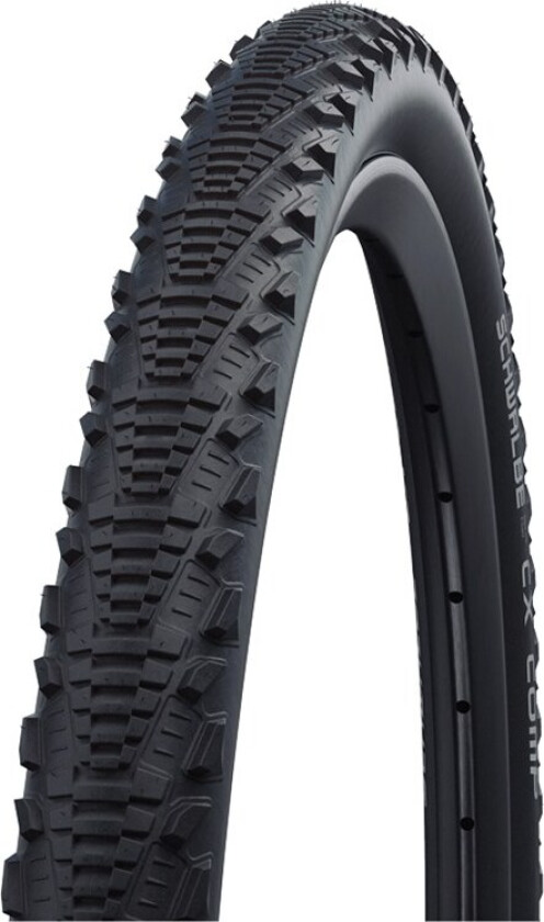 SCHWALBE CX Comp Non folding tire (30-622) Black, BaSilica, K-Guard, PSI max:80 PSI, Weight:430 g