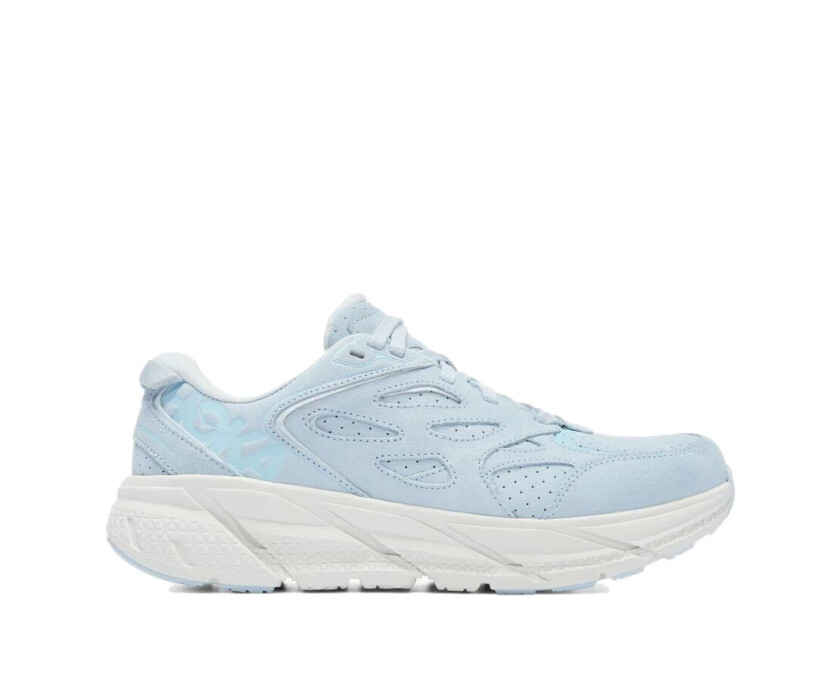 Hoka U Clifton L Suede Sko Pastellblå female 38