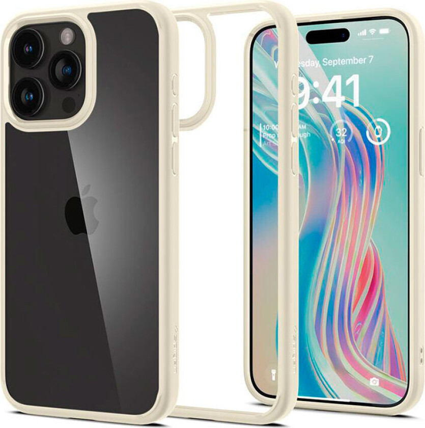 Spigen ACS06448, Etui, , iPhone 15 Pro Max, 17 cm (6.7"), Beige, Gjennomsiktig