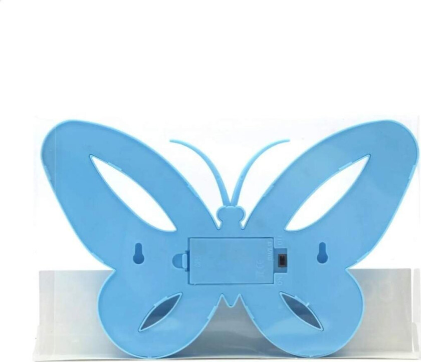 Dekorativ lampe - sommerfugl - blå