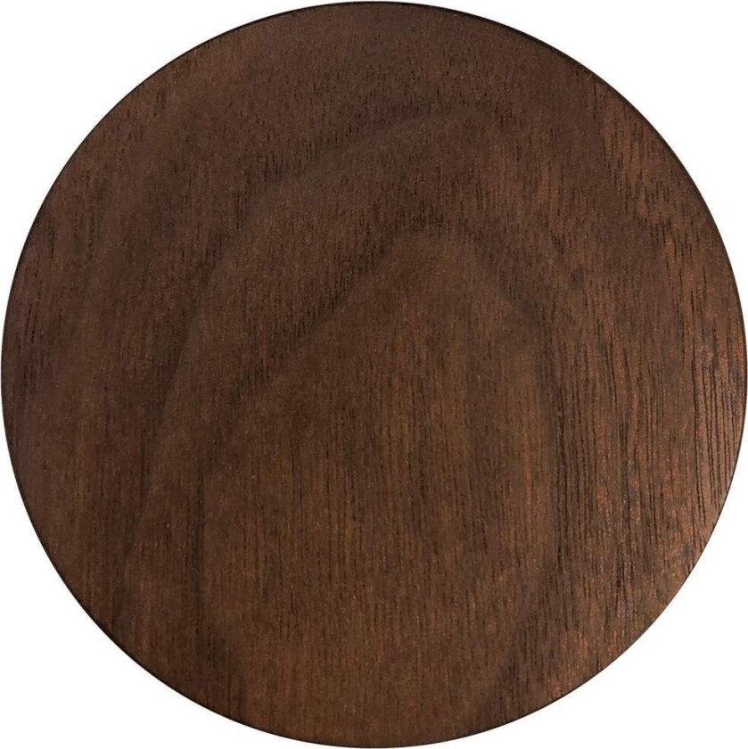 Bilde av Glassbrikke, Mørkt Tre - Rund - Nr. 1