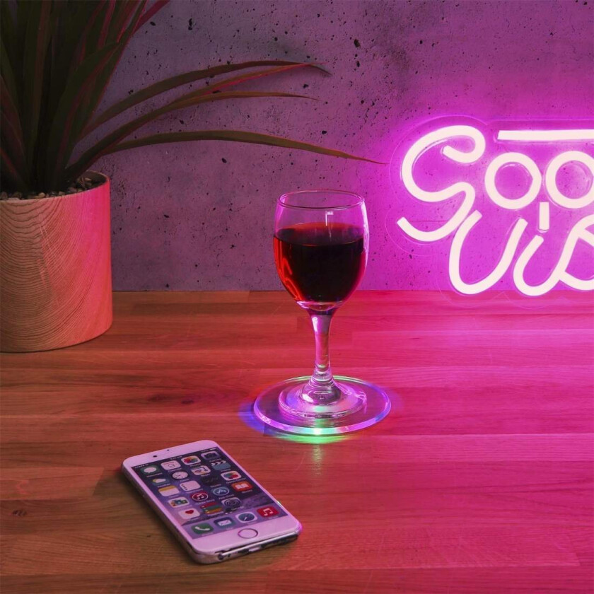 Glassbelegg med LED-belysning - 10 cm