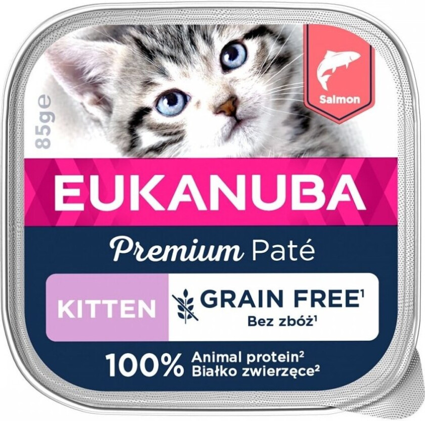 Eukanuba Cat Grain Free Kitten Salmon 85 g