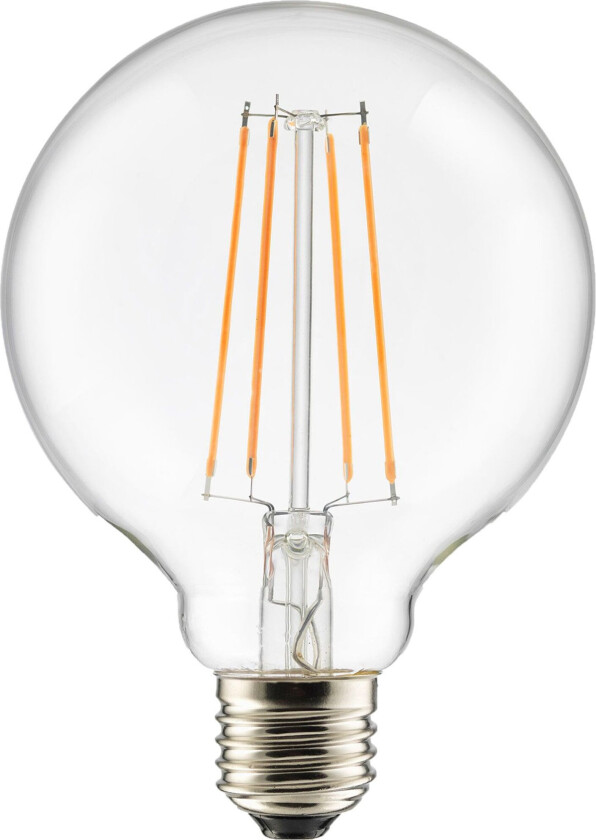 Lyspære E27 LED globe 100 3-stegsdimmer Klar