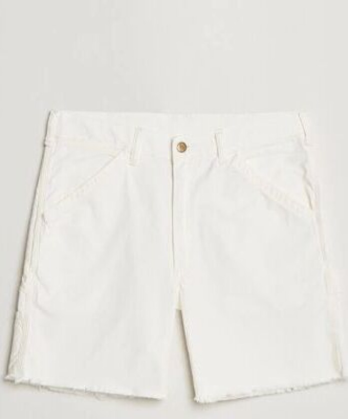 Polo Ralph Lauren Garment Dyed Rustic Worker Shorts Deckwash White