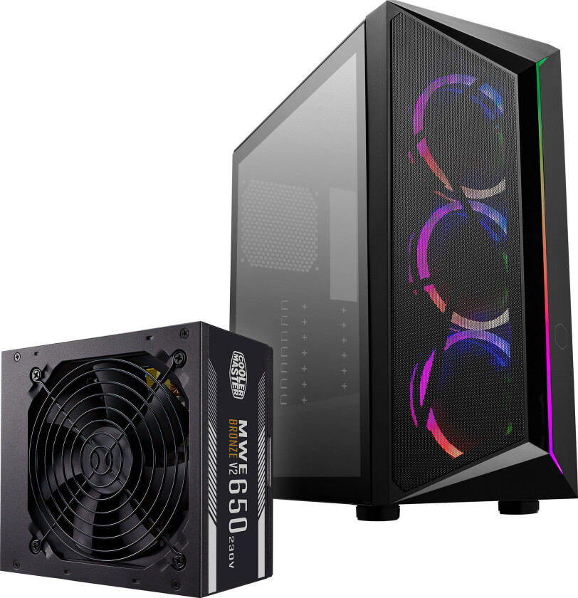 CMP 510 ARGB case + MWE V2 650W 80+ Bronze power supply