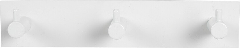 Home>it Knaggrekke med 3 knagger - hvit