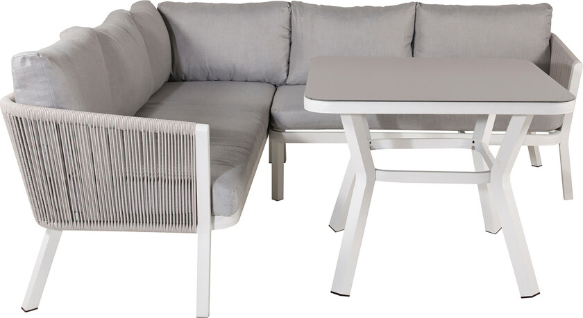 Bilde av Virya loungesett 2 deler grå,hvit.
