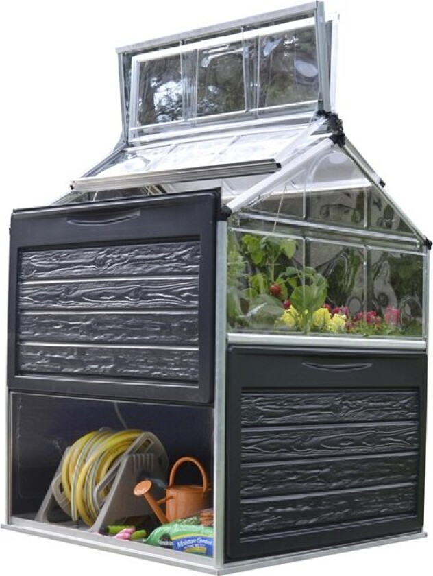 Small greenhouse with storage Palram