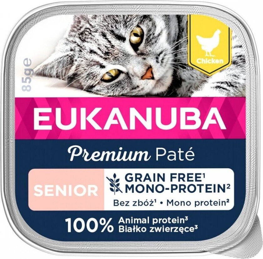 Eukanuba Cat Grain Free Senior Chicken 85 g