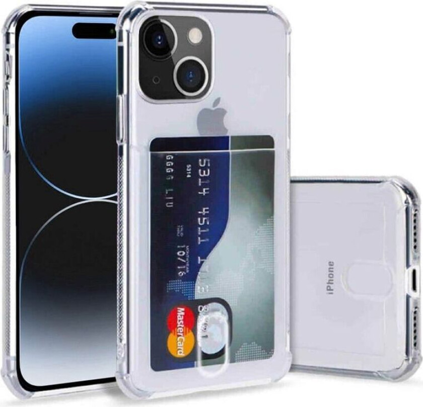 Silikon deksel med kort Apple iPhone 15 Plus