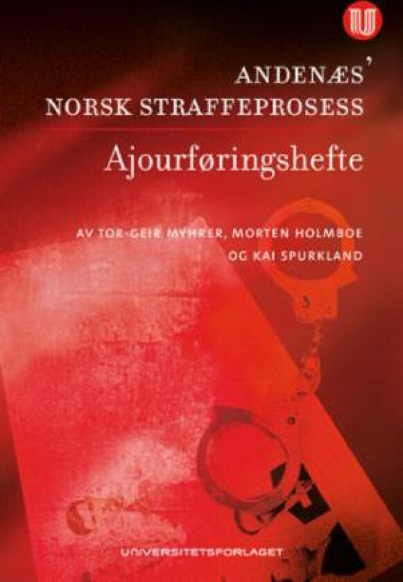 Andenæs' Norsk straffeprosess av Morten Holmboe, Tor-Geir Myhrer, Kai Spurkland
