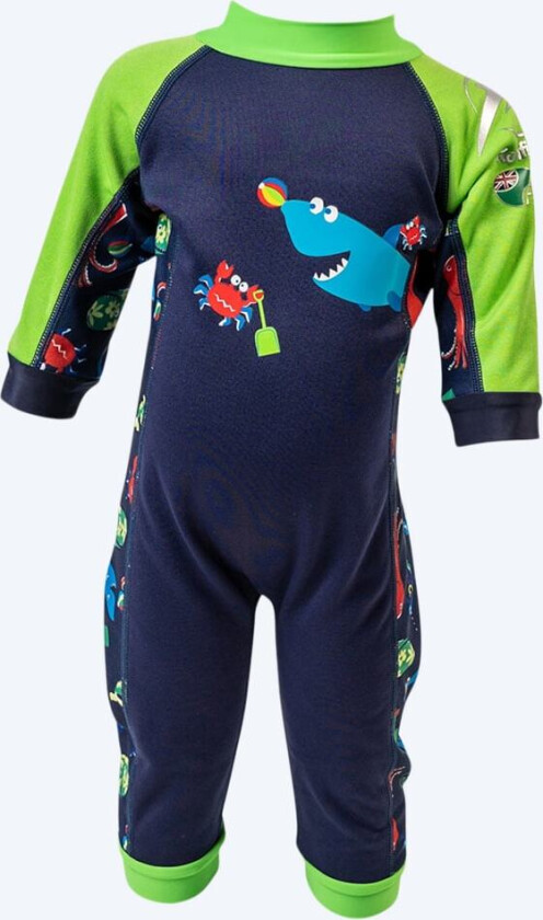 SPLASHY™ UV-drakt baby - 12-24 mnd Marine motiv