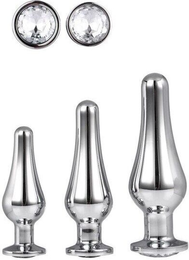 Gleaming Love Pleasure Set Silver Anaplugger pakke