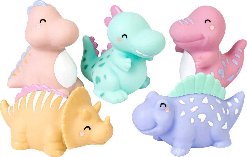 - Happy Dinos Bath Toys Multicolored