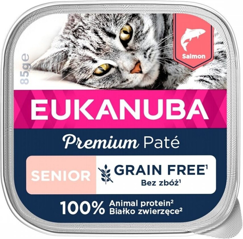 Eukanuba Cat Grain Free Senior Salmon 85 g