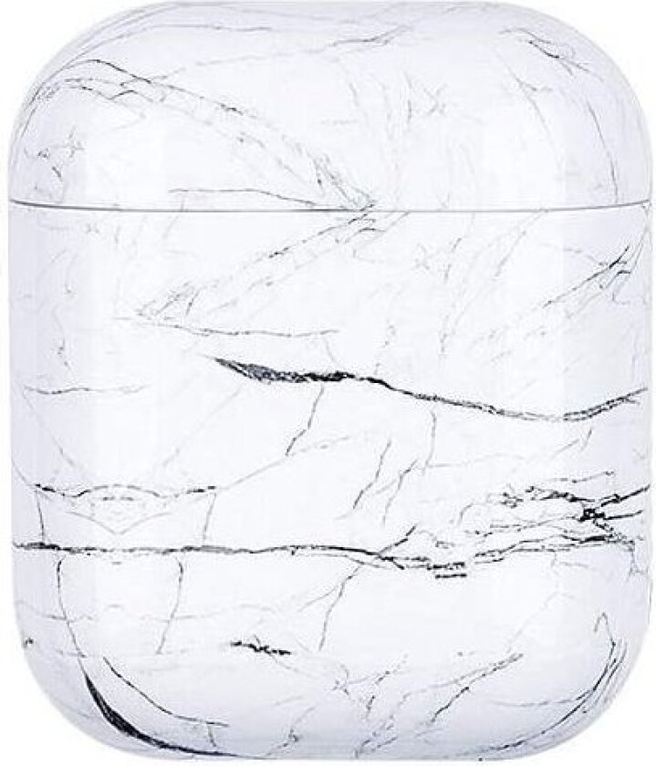 Beskyttelsesdeksel til AirPods - Hvit Marmor