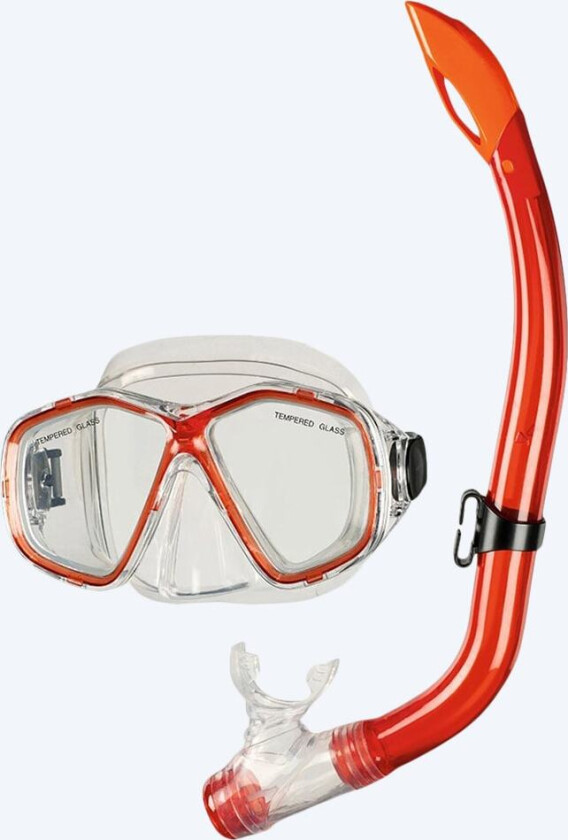 snorkelsett til junior (8+) - Bari - Rød