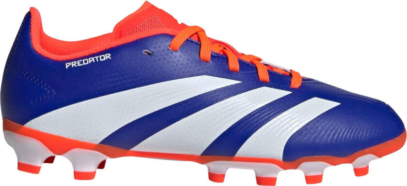 adidas Predator League MG Q3 24, fotballsko gress og kunstgress, junior Blue/White/Solar Red