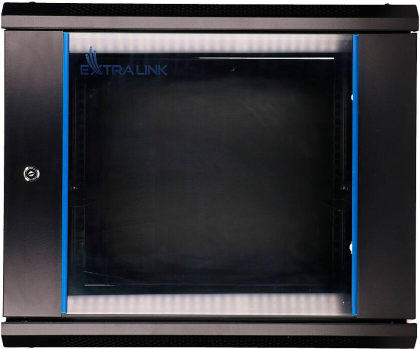 Extralink - Rack skap - veggmonterbar - svart - 9U - 19