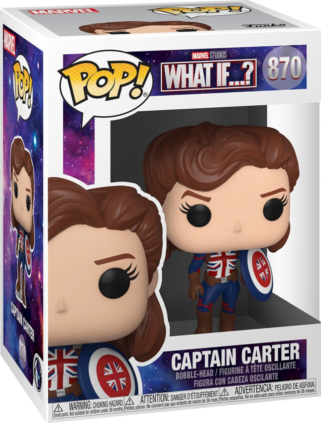 Pop! Vinyl Marvel What If...? Captain Carter figur