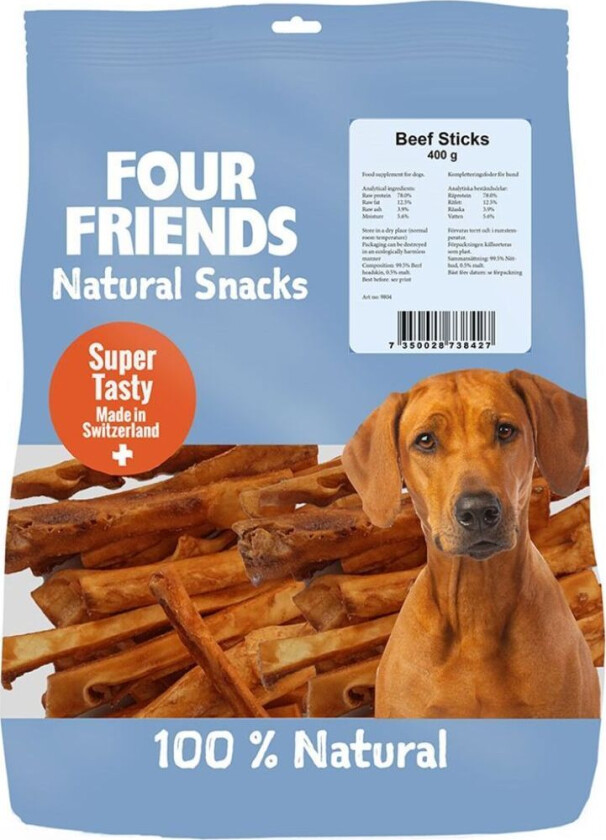 Natural Snacks Beef Sticks Godbiter til hund 800 g
