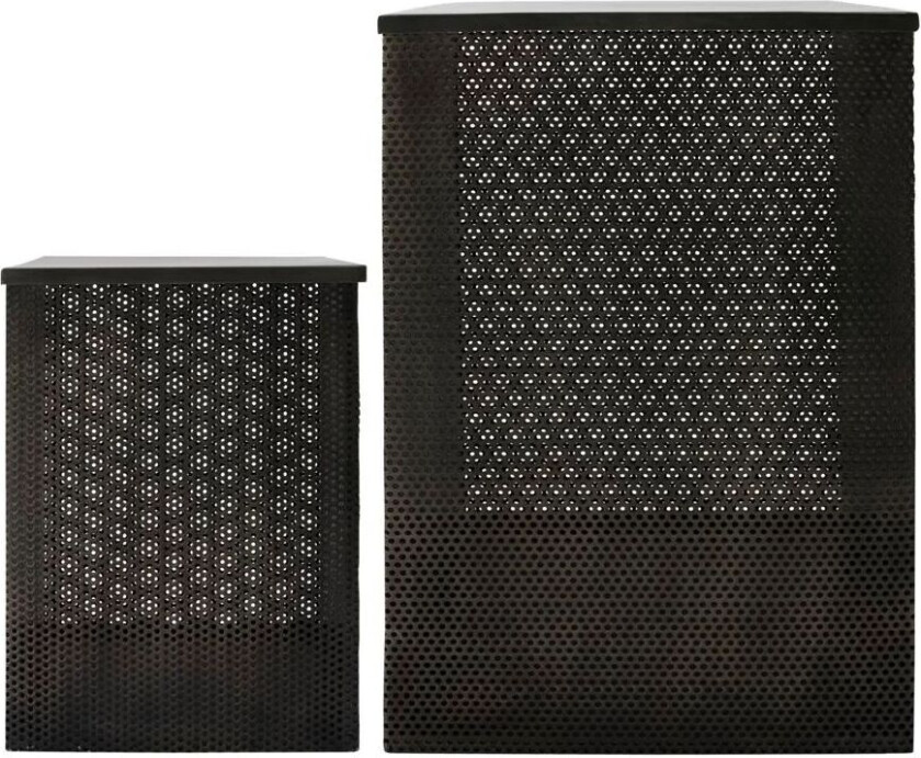 Verse lykt 28 cm 2 deler Svart