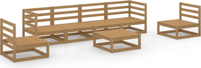 Hagesofagruppe 7 deler honningbrun heltre furu